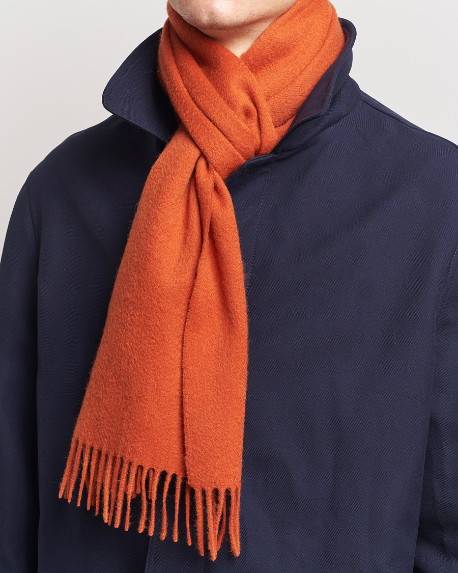 Herren | Amanda Christensen Merino Wool Scarf Orange | Amanda Christensen | Merino Wool Scarf Orange