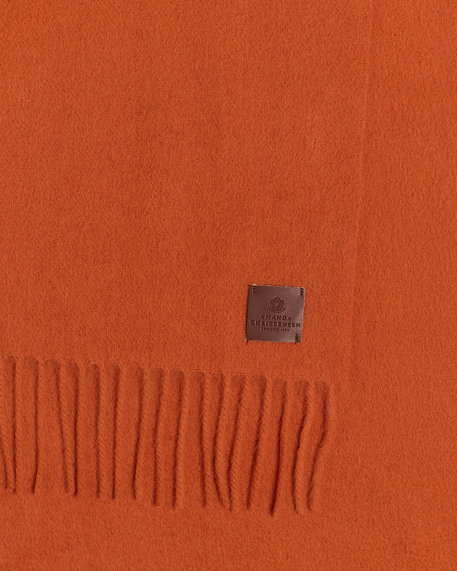 Herren | Amanda Christensen Merino Wool Scarf Orange | Amanda Christensen | Merino Wool Scarf Orange