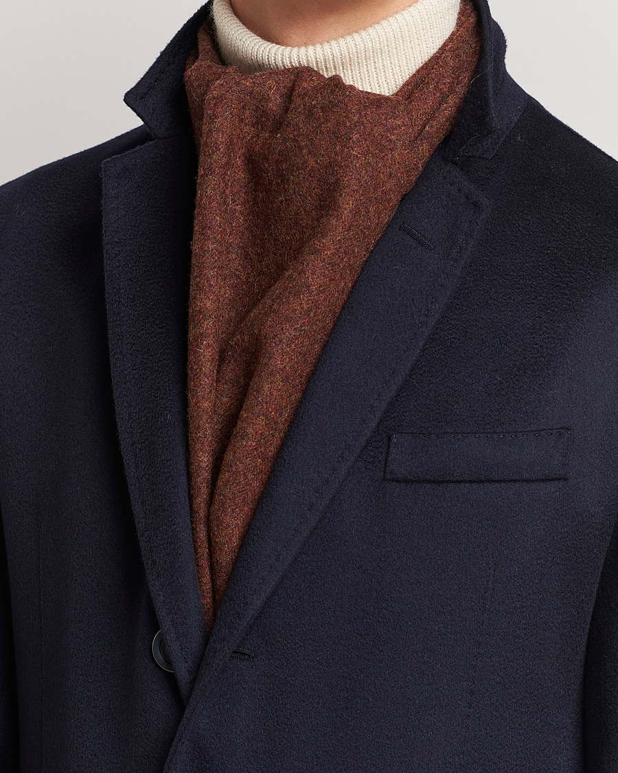Herren | Amanda Christensen Wool Scarf Rost Melange | Amanda Christensen | Wool Scarf Rost Melange