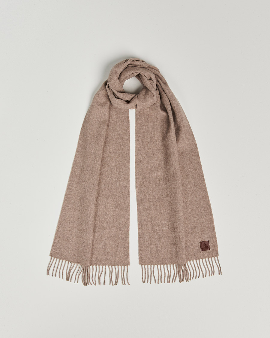 Herren | Amanda Christensen Wool Scarf Beige Melange | Amanda Christensen | Wool Scarf Beige Melange