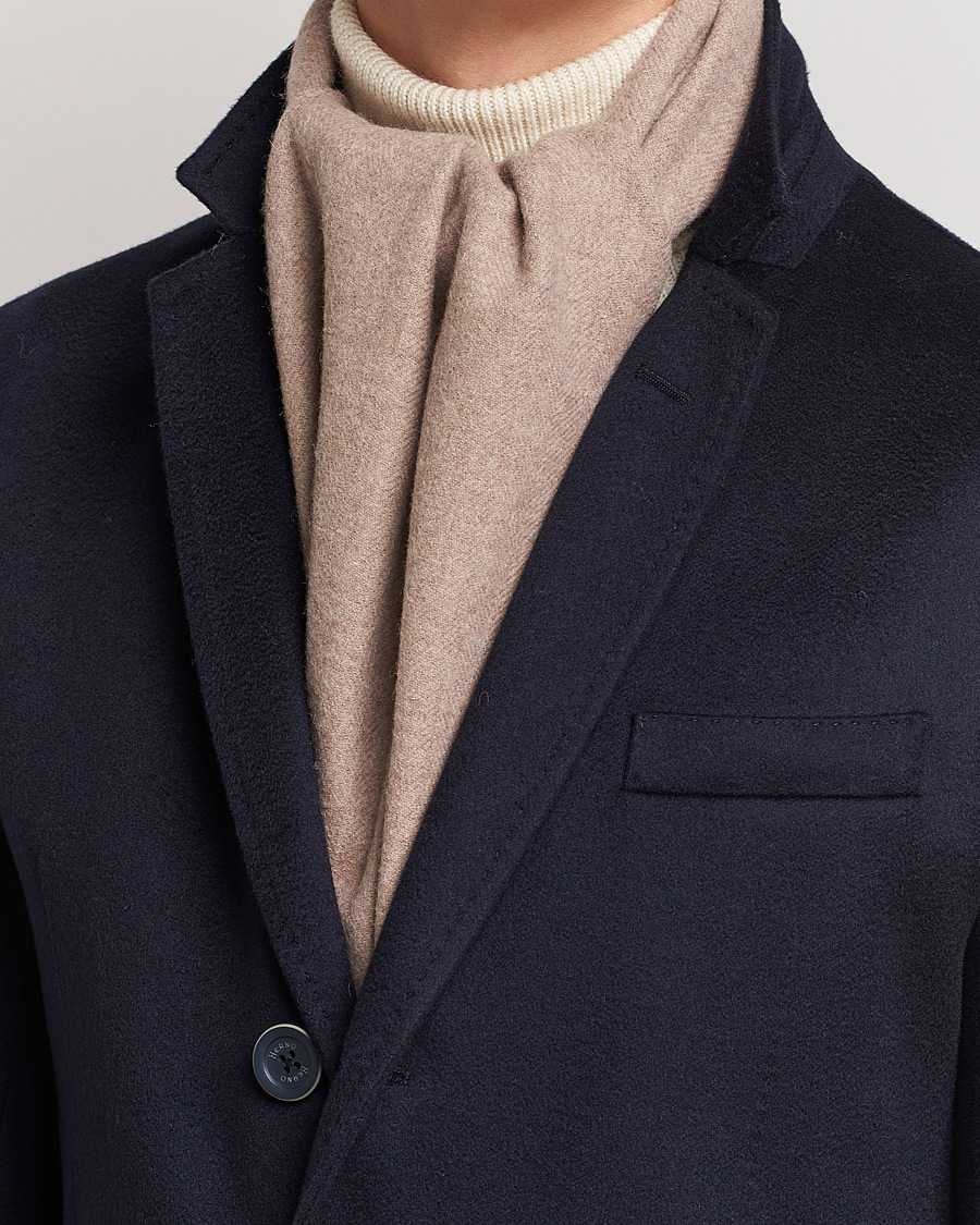 Herren | Amanda Christensen Merino Wool Scarf Beige Melange | Amanda Christensen | Merino Wool Scarf Beige Melange