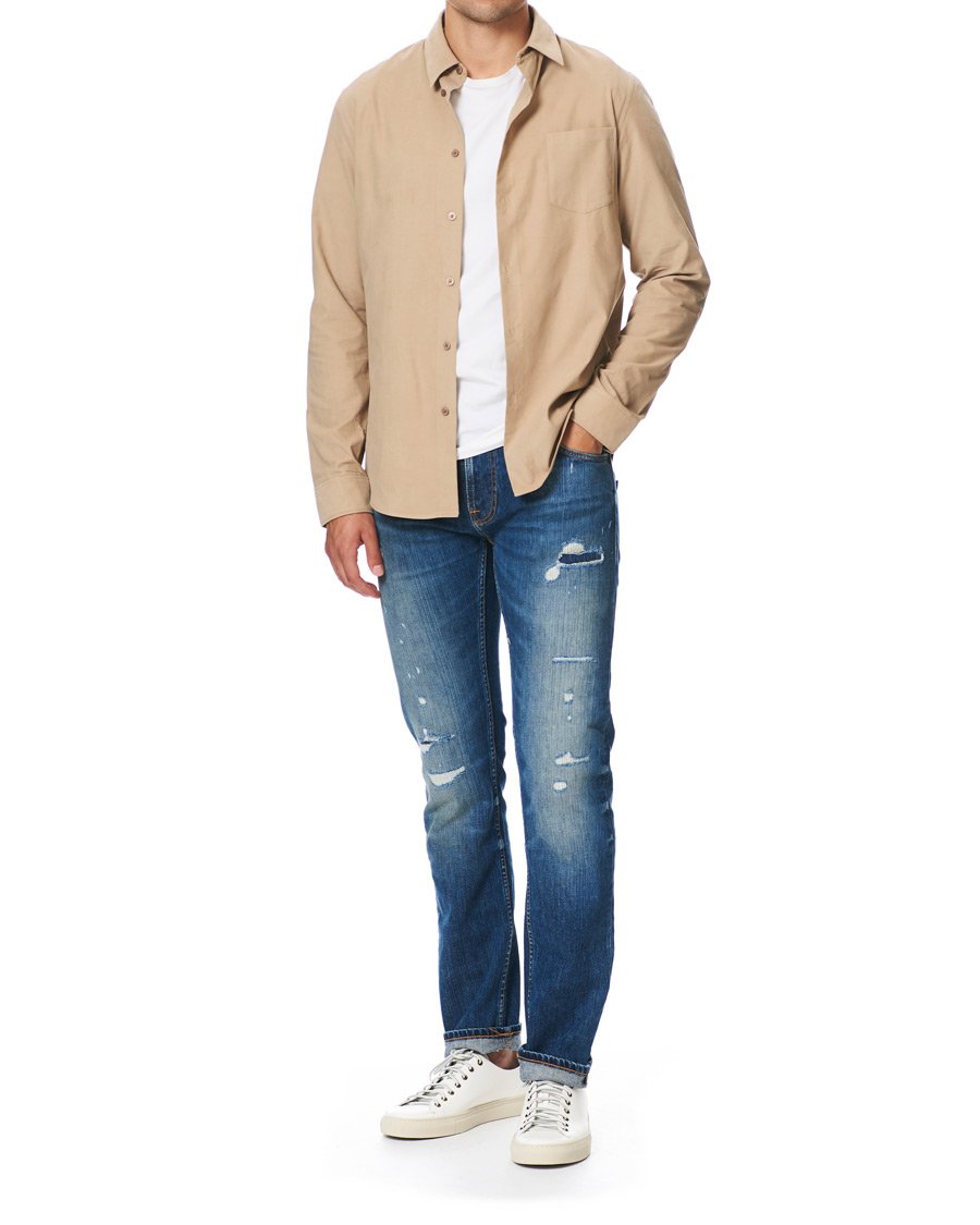 Herren | Hemden | KENZO | Slim Fit Corduroy Shirt Beige