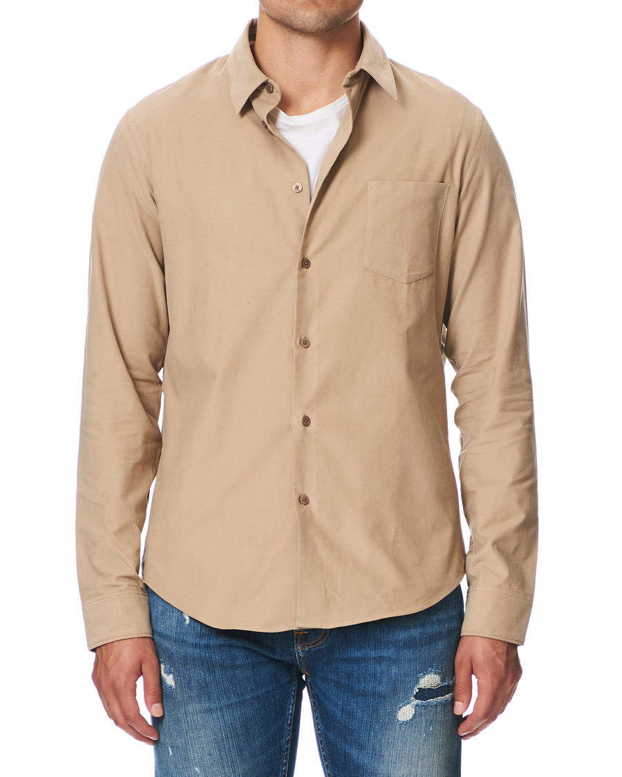 Herren | Hemden | KENZO | Slim Fit Corduroy Shirt Beige