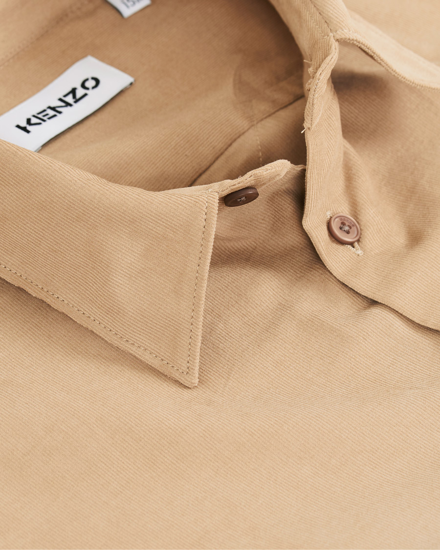 Herren | Hemden | KENZO | Slim Fit Corduroy Shirt Beige