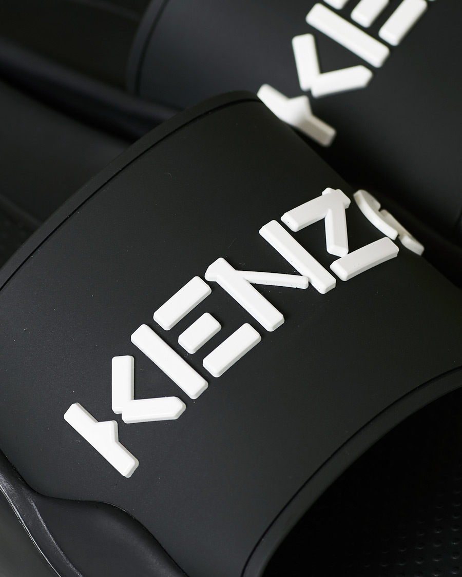 Herren | KENZO Pool Mules Logo Black | KENZO | Pool Mules Logo Black