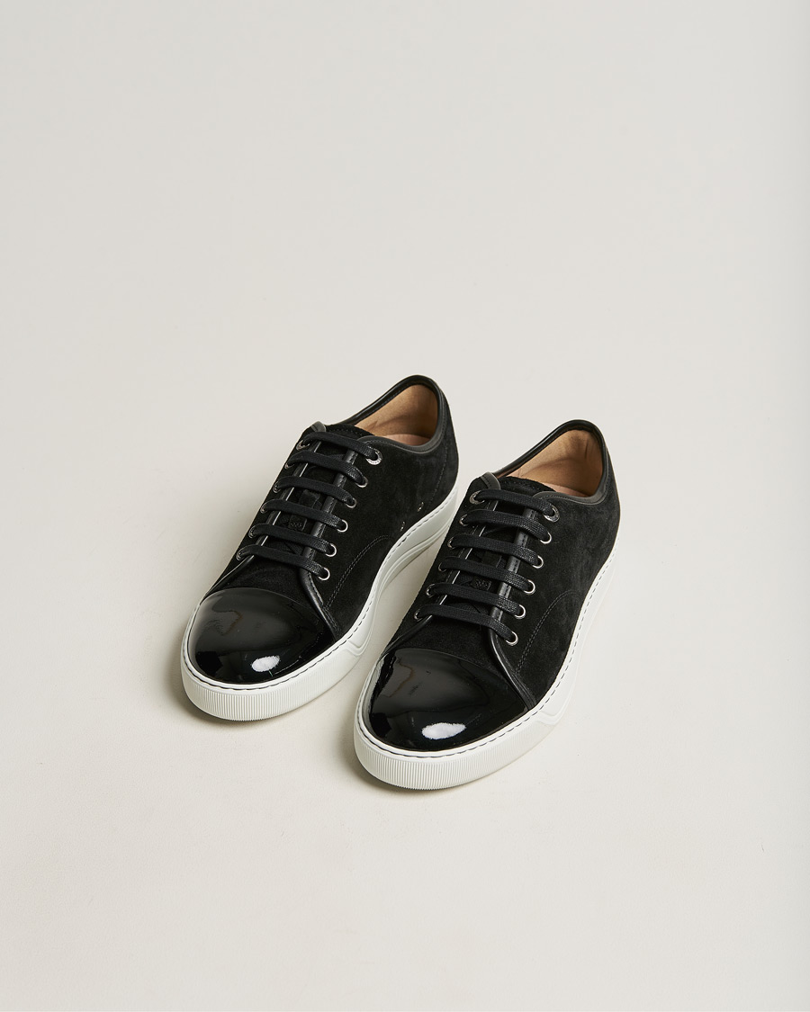 Herren | Luxury Brands | Lanvin | Patent Cap Toe Sneaker Black