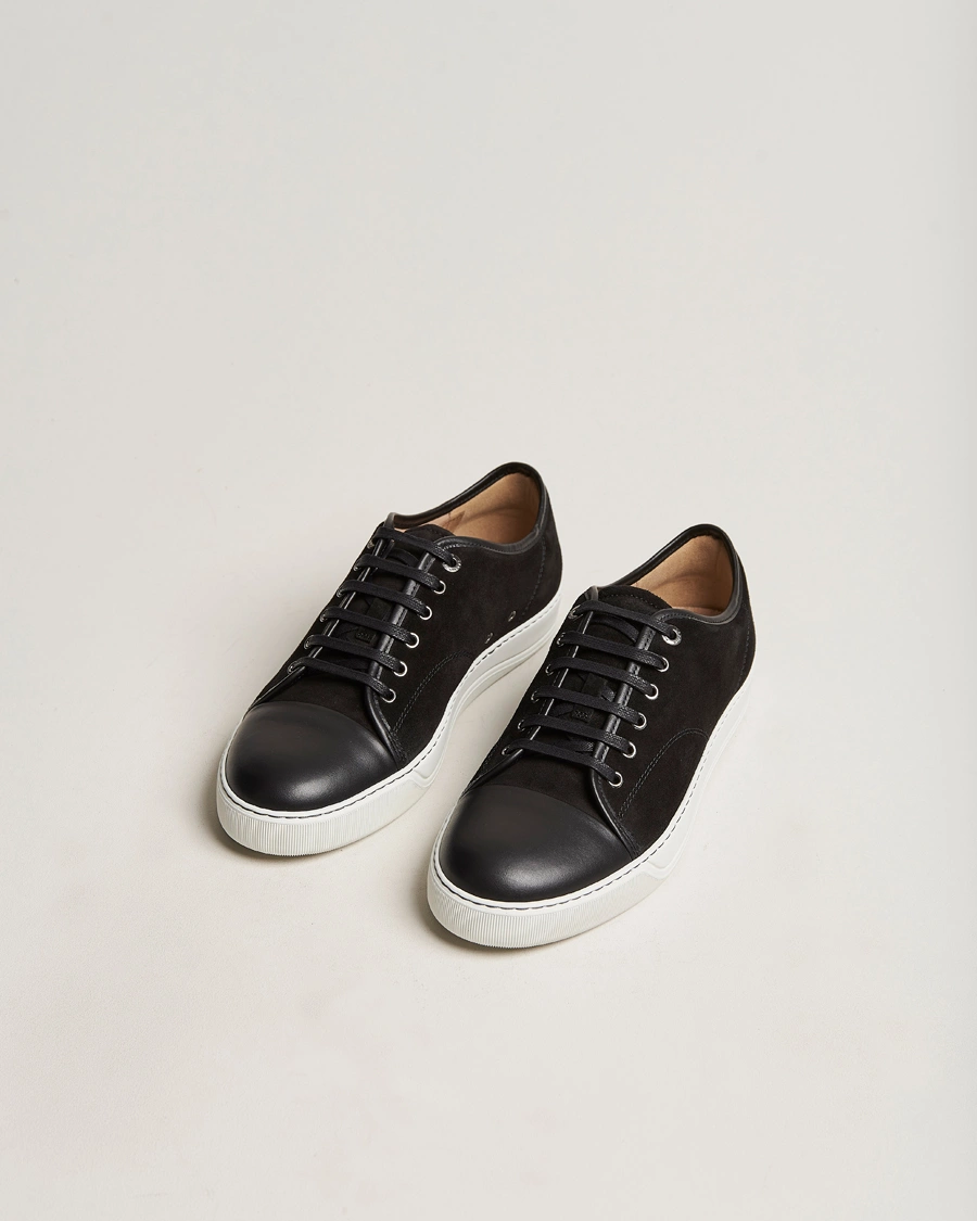 Herren | Luxury Brands | Lanvin | Nappa Cap Toe Sneaker Black