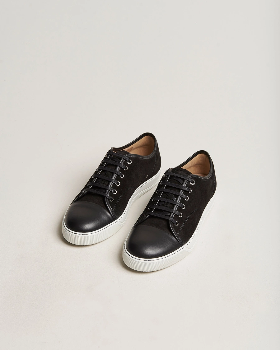 Herren |  | Lanvin | Nappa Cap Toe Sneaker Black