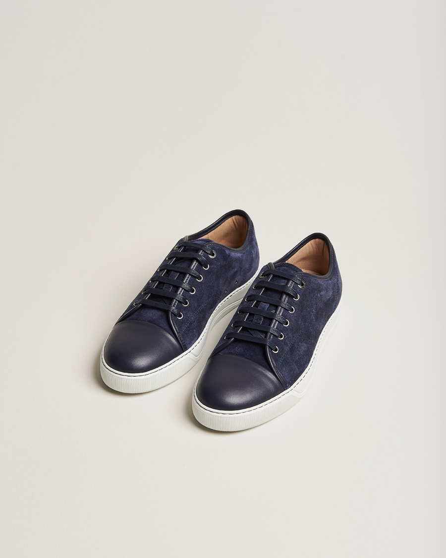 Herren | Luxury Brands | Lanvin | Nappa Cap Toe Sneaker Navy