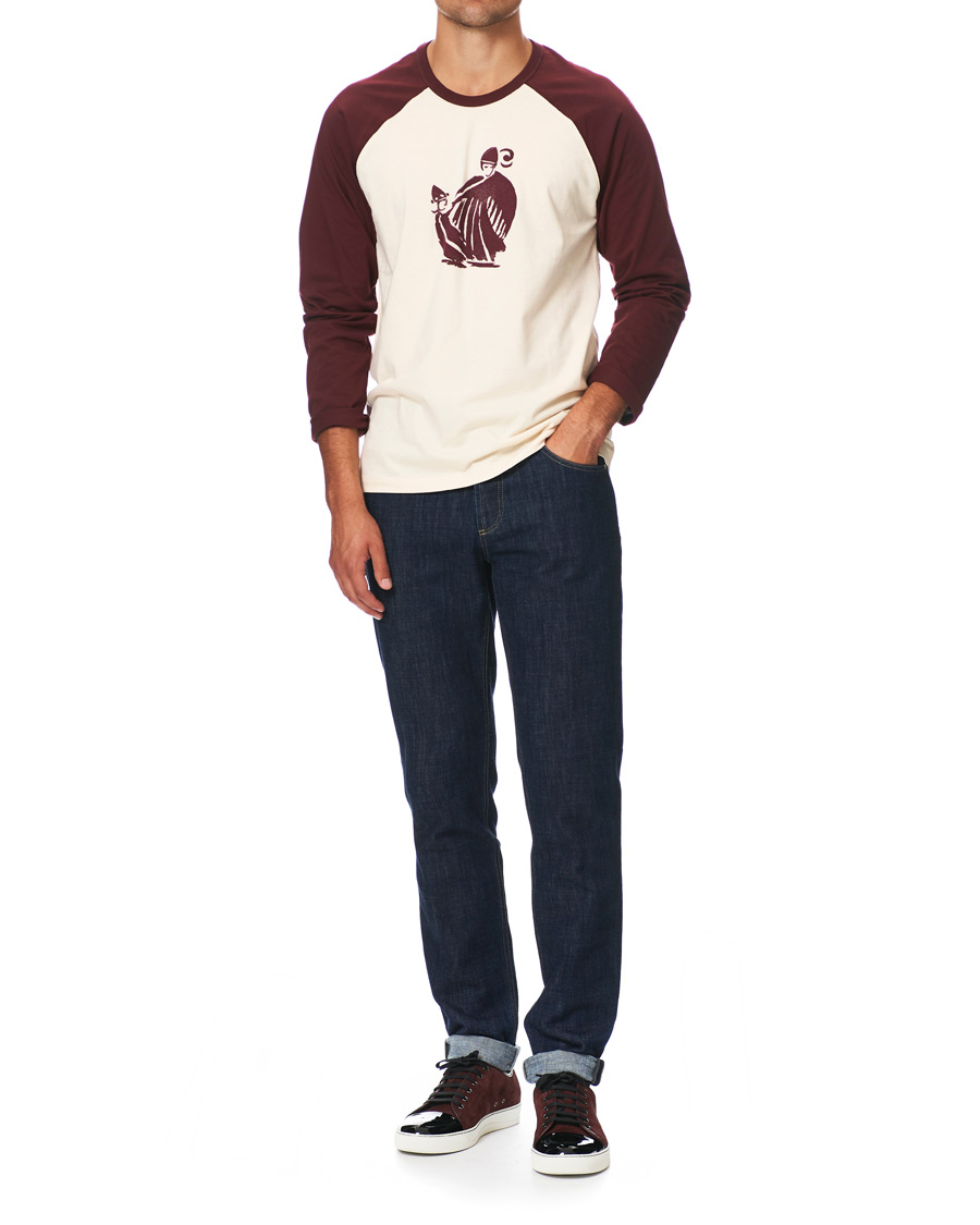 Herren | T-Shirts | Lanvin | Long Sleeve Logo Tee Garnet