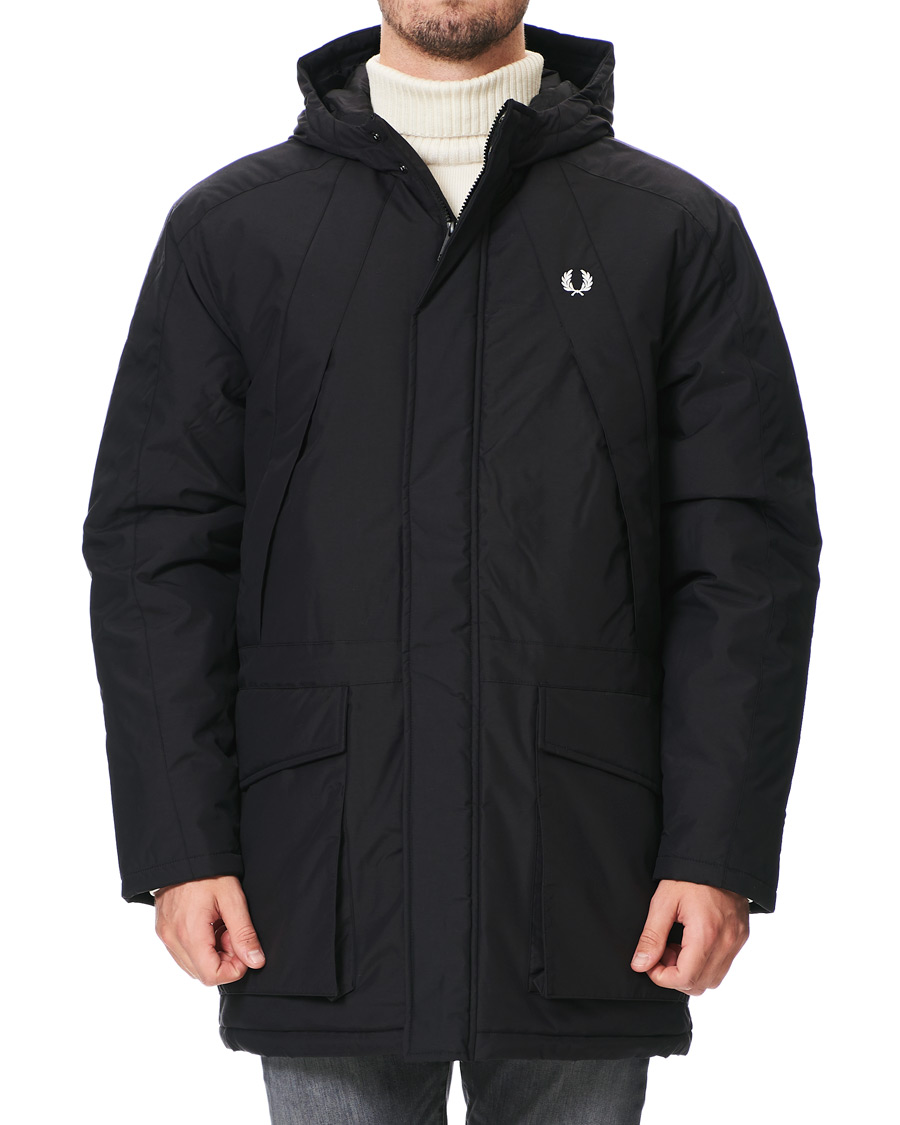 Herren | Jacken | Fred Perry | Padded Zip Parka Black