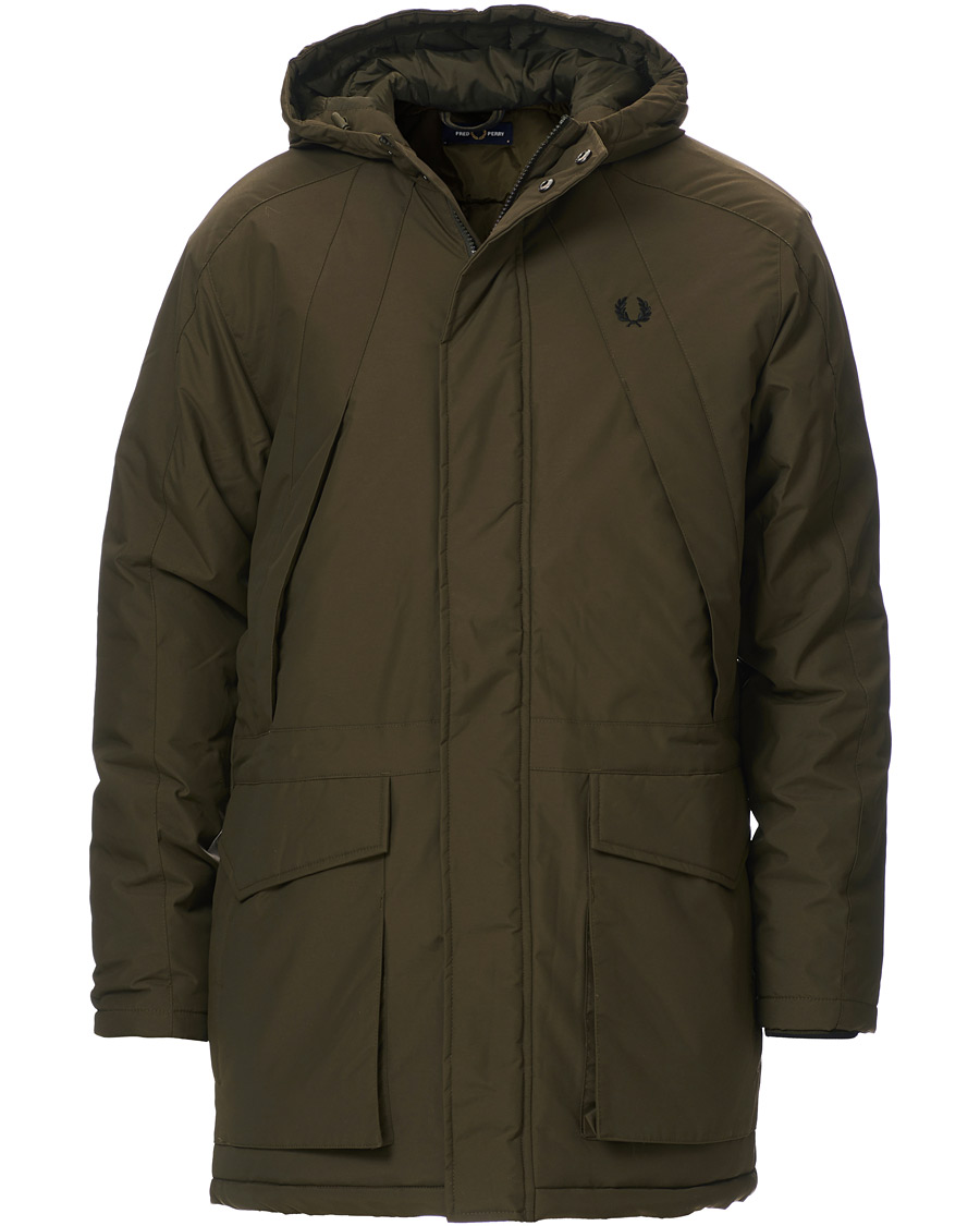 Herren | Jacken | Fred Perry | Padded Zip Parka Green