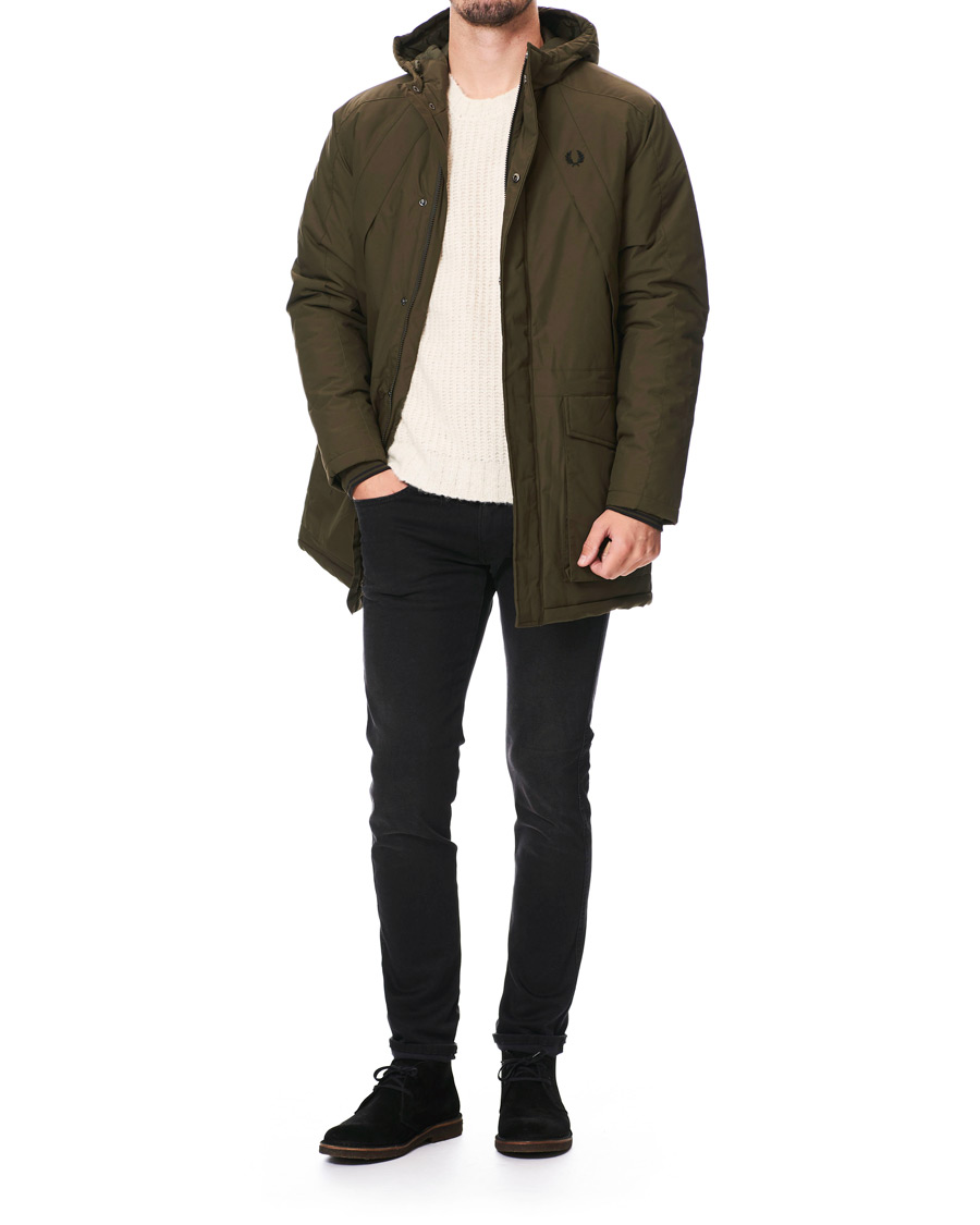Herren | Jacken | Fred Perry | Padded Zip Parka Green
