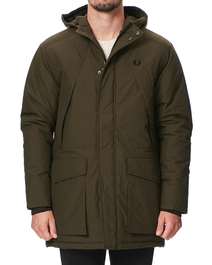 Herren | Jacken | Fred Perry | Padded Zip Parka Green