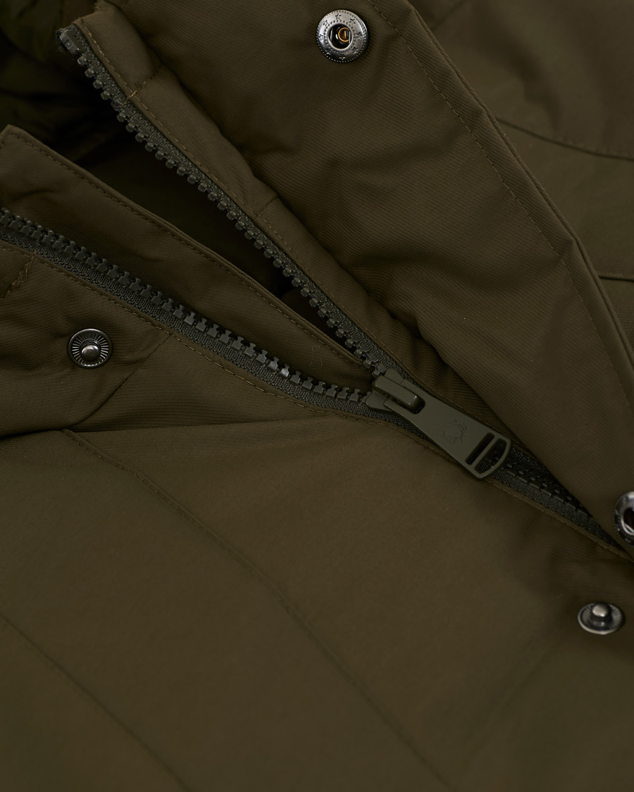 Herren | Jacken | Fred Perry | Padded Zip Parka Green