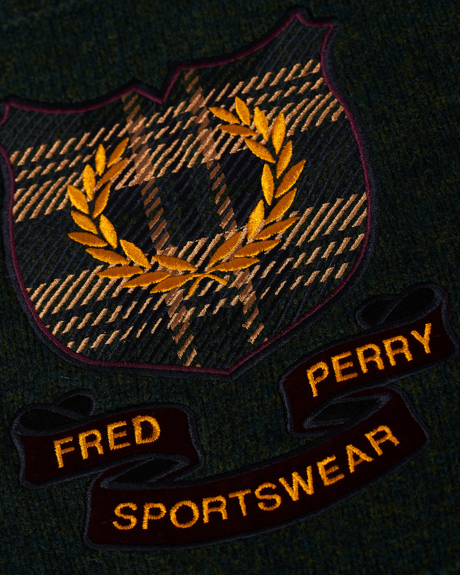 Herren | Pullover | Fred Perry | Shield Cable Knit Jumper Hunting Green