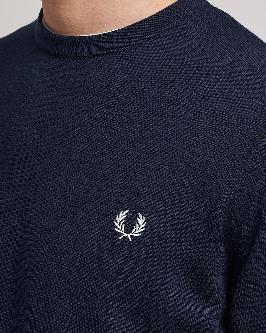 Herren | Pullover | Fred Perry | Classic Crew Neck Jumper Navy