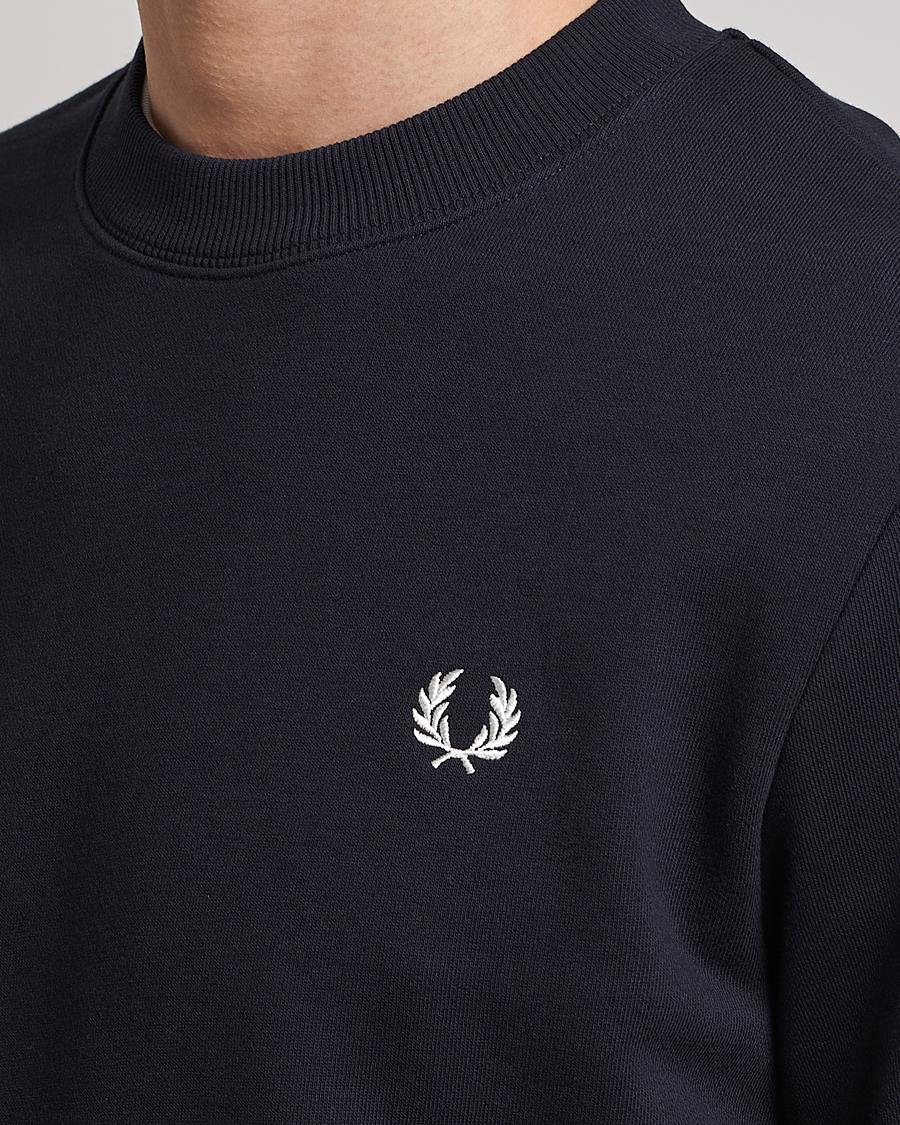 Herren | Pullover | Fred Perry | Crew Neck Sweatshirt Navy