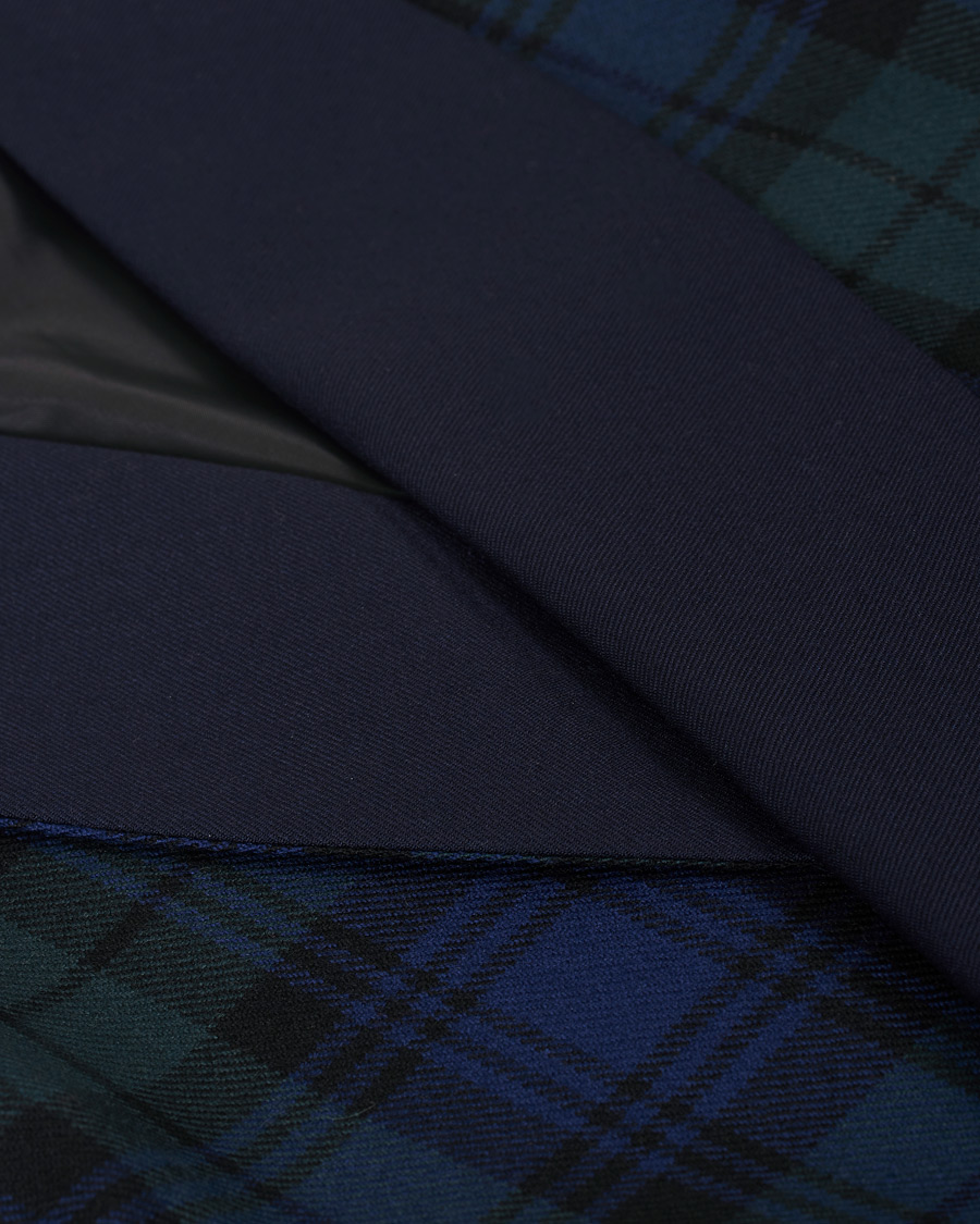 Herren | Schlafanzüge & Bademäntel | Derek Rose | Wool Tartan Smoking Jacket Blackwatch