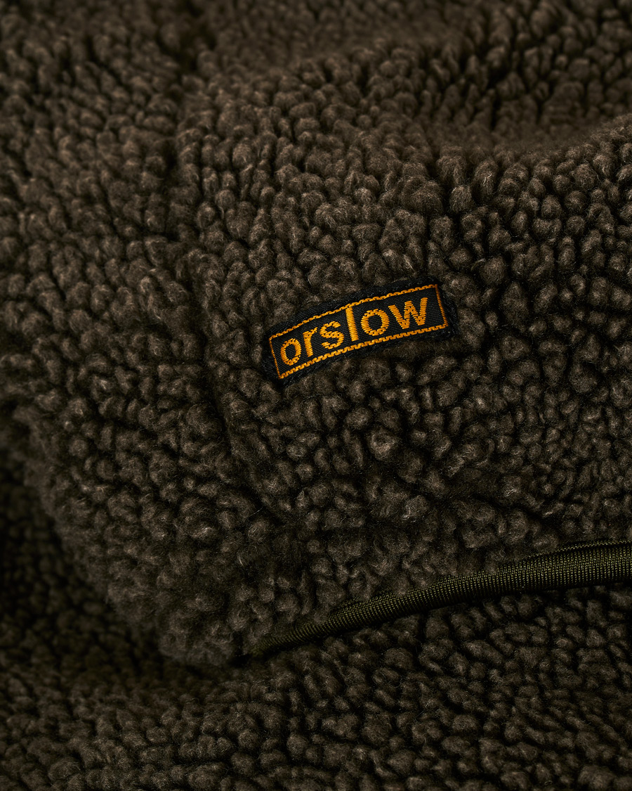 Herren | Jacken | orSlow | Panelled Fleece Jacket Military Green