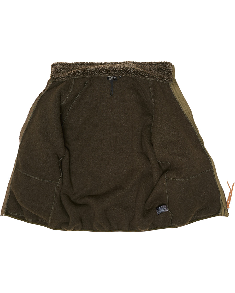 Herren | Jacken | orSlow | Panelled Fleece Jacket Military Green