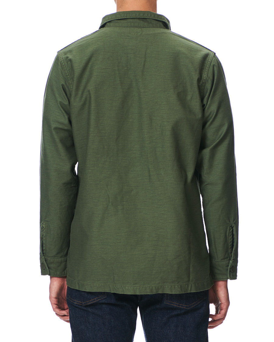 Herren | Hemden | orSlow | Cotton Sateen Army Overshirt Army Green 1 - XS