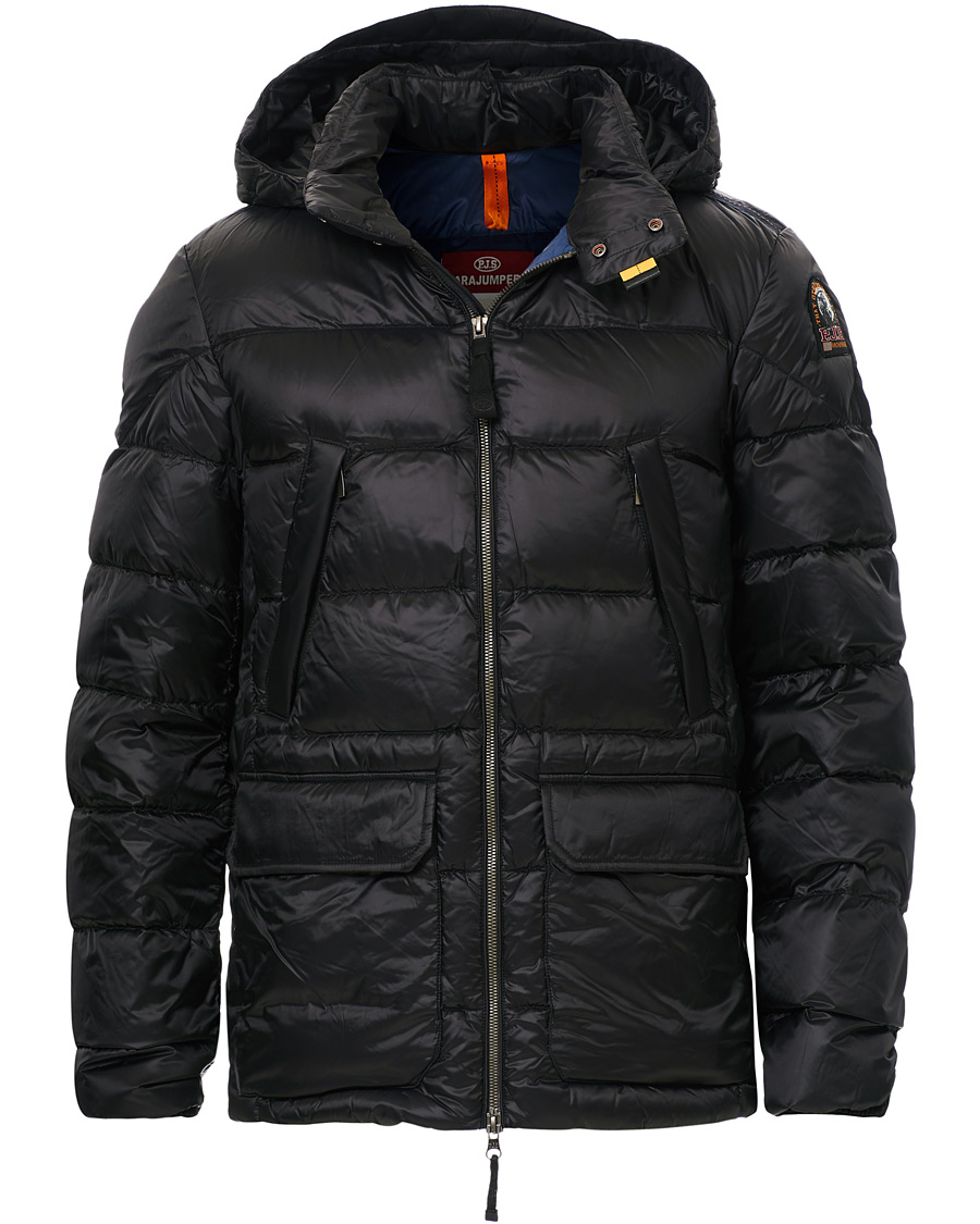 Herren | Jacken | Parajumpers | Greg High Gloss Down Hooded Jacket Black