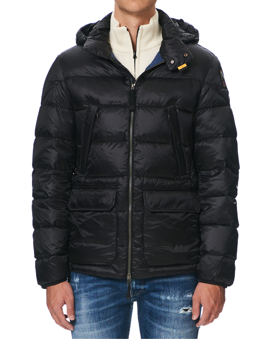 Herren | Jacken | Parajumpers | Greg High Gloss Down Hooded Jacket Black