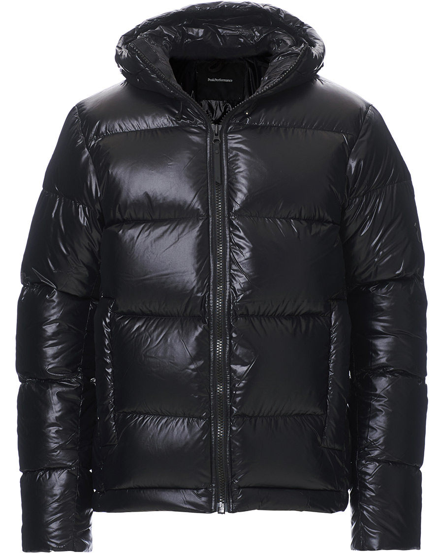 Herren | Jacken | Peak Performance | Rivel Vernis Down High Gloss Hodded Jacket Black