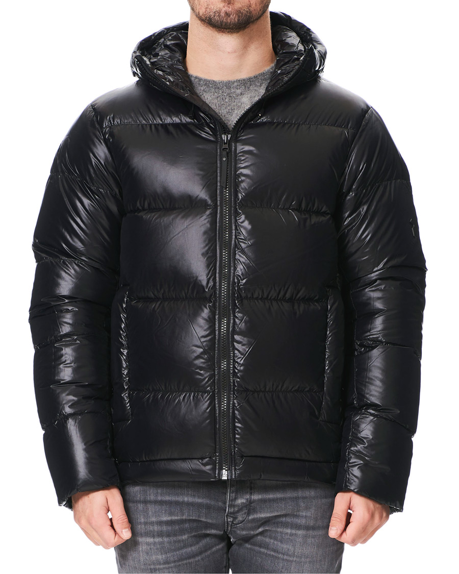 Herren | Jacken | Peak Performance | Rivel Vernis Down High Gloss Hodded Jacket Black