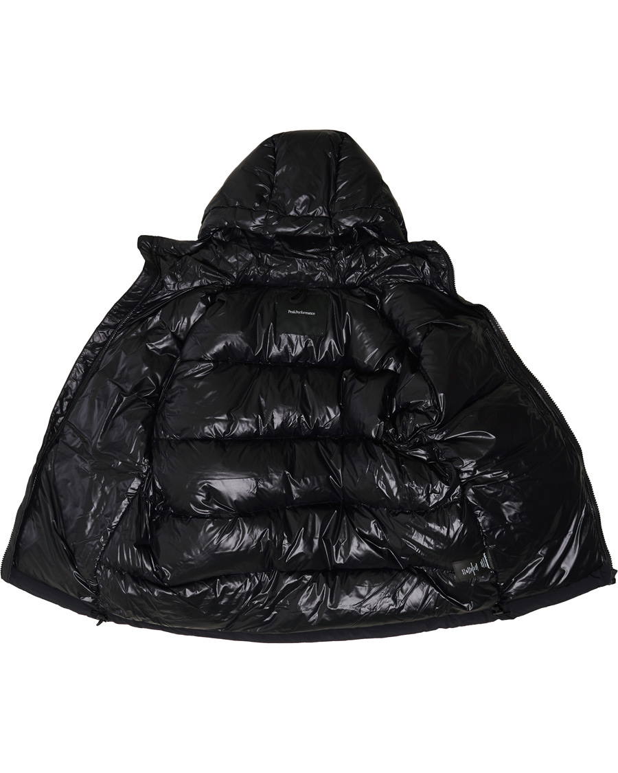 Herren | Jacken | Peak Performance | Rivel Vernis Down High Gloss Hodded Jacket Black