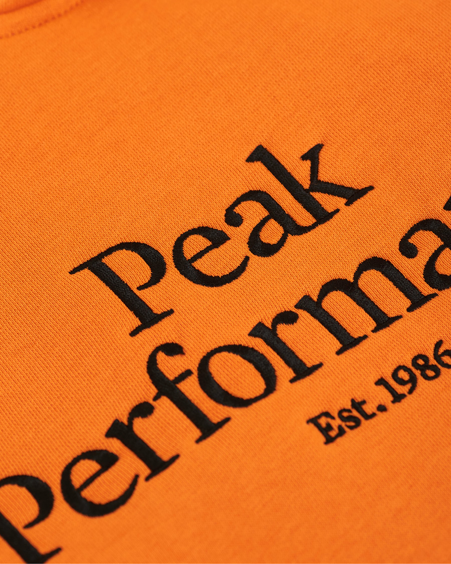 Herren | Pullover | Peak Performance | Original Logo Hoodie Orange