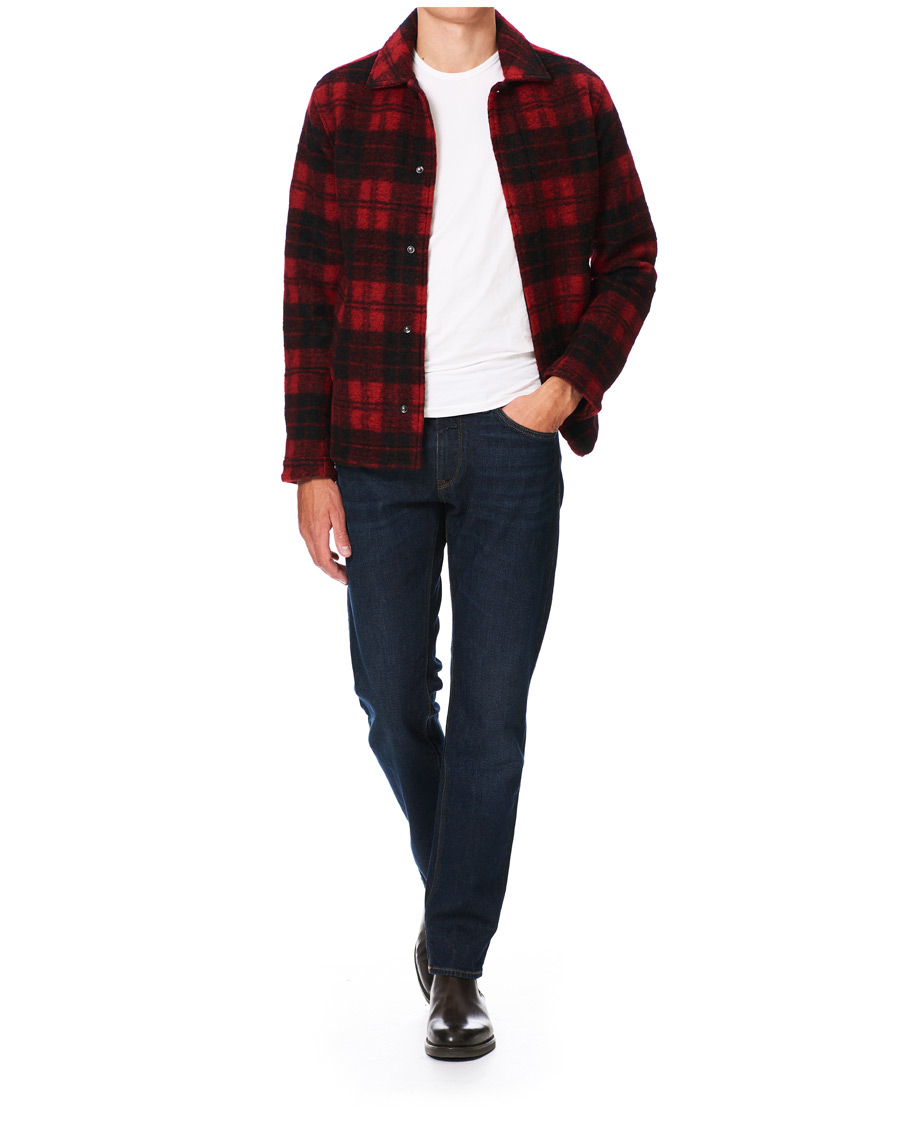 Herren | Hemden | Peak Performance | Wool Check Overshirt Red