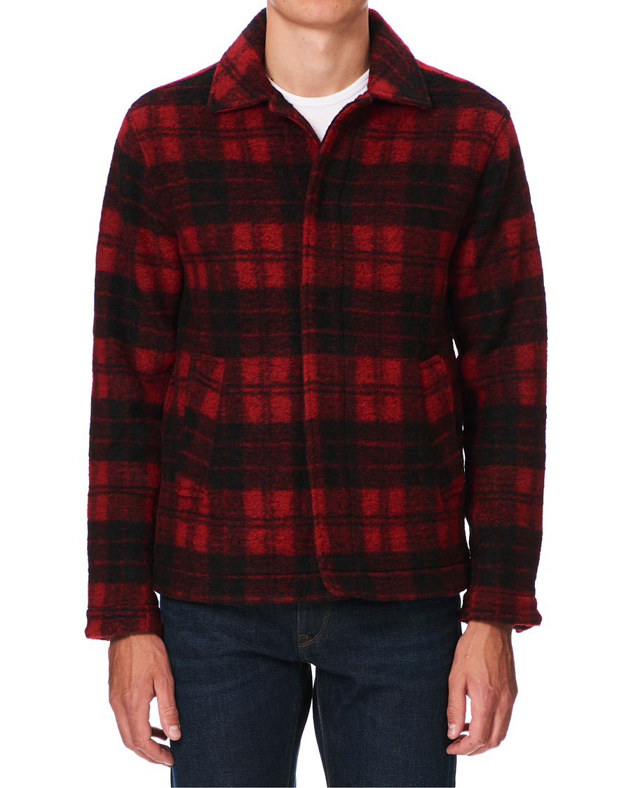 Herren | Hemden | Peak Performance | Wool Check Overshirt Red