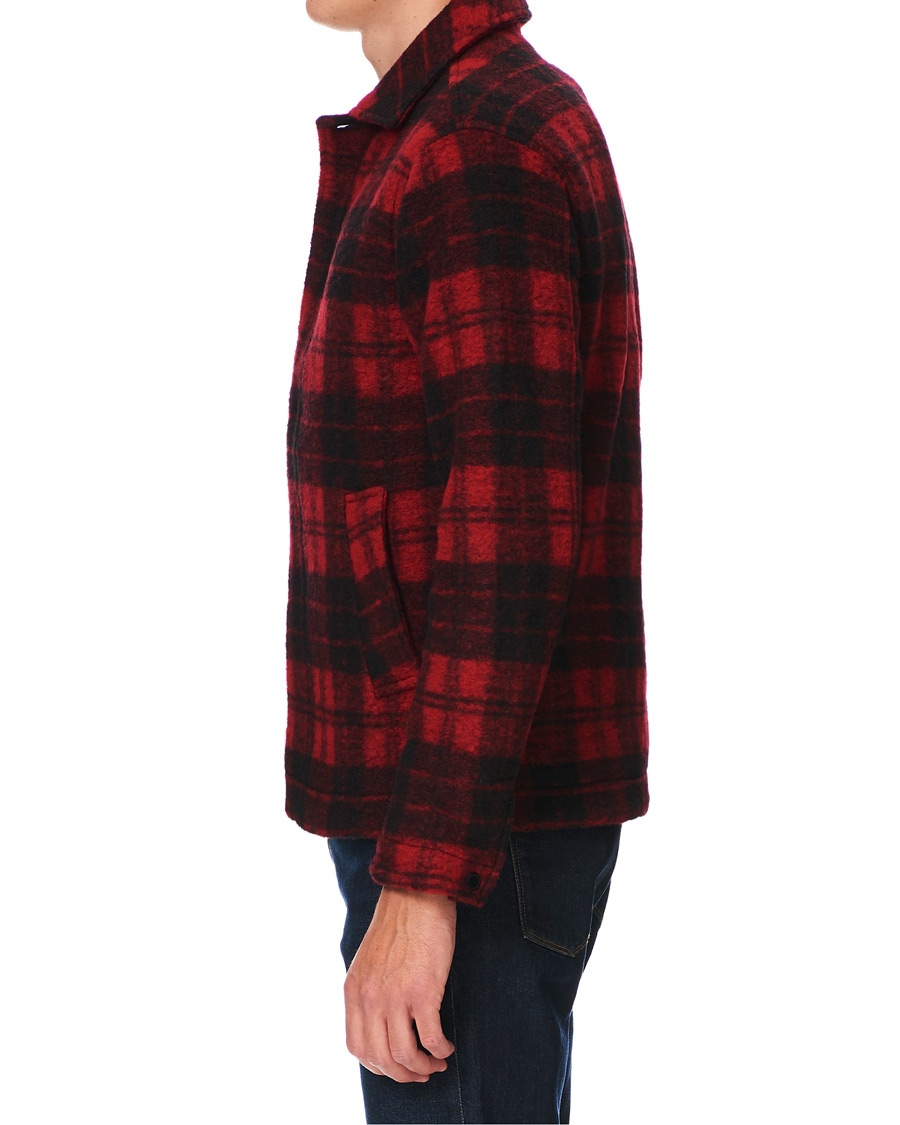Herren | Hemden | Peak Performance | Wool Check Overshirt Red