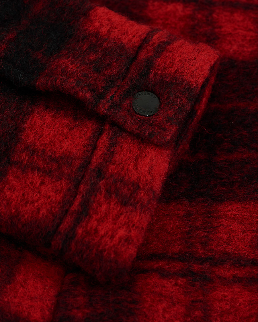 Herren | Hemden | Peak Performance | Wool Check Overshirt Red