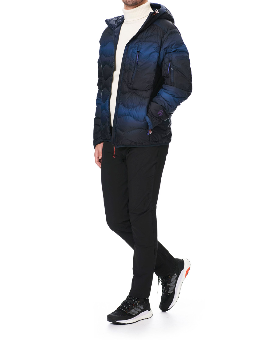 Herren | Jacken | Peak Performance | Ben Gorham Helium Hooded Jacket Blue Pattern