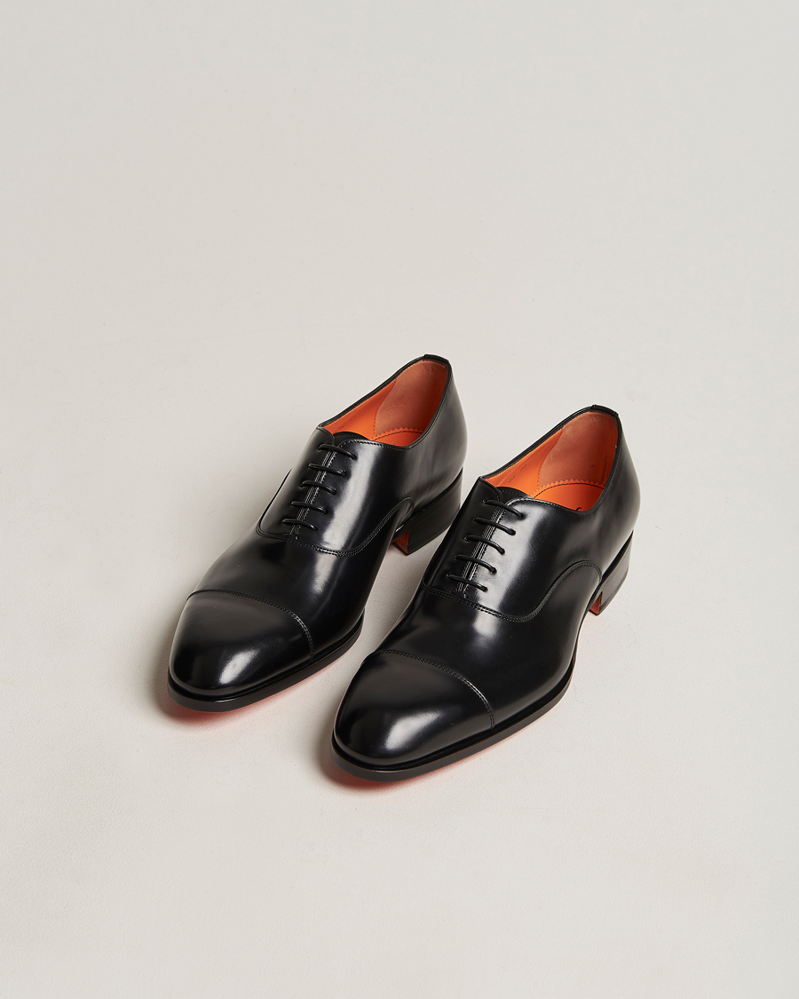 Santoni Blake Oxford Black Calf
