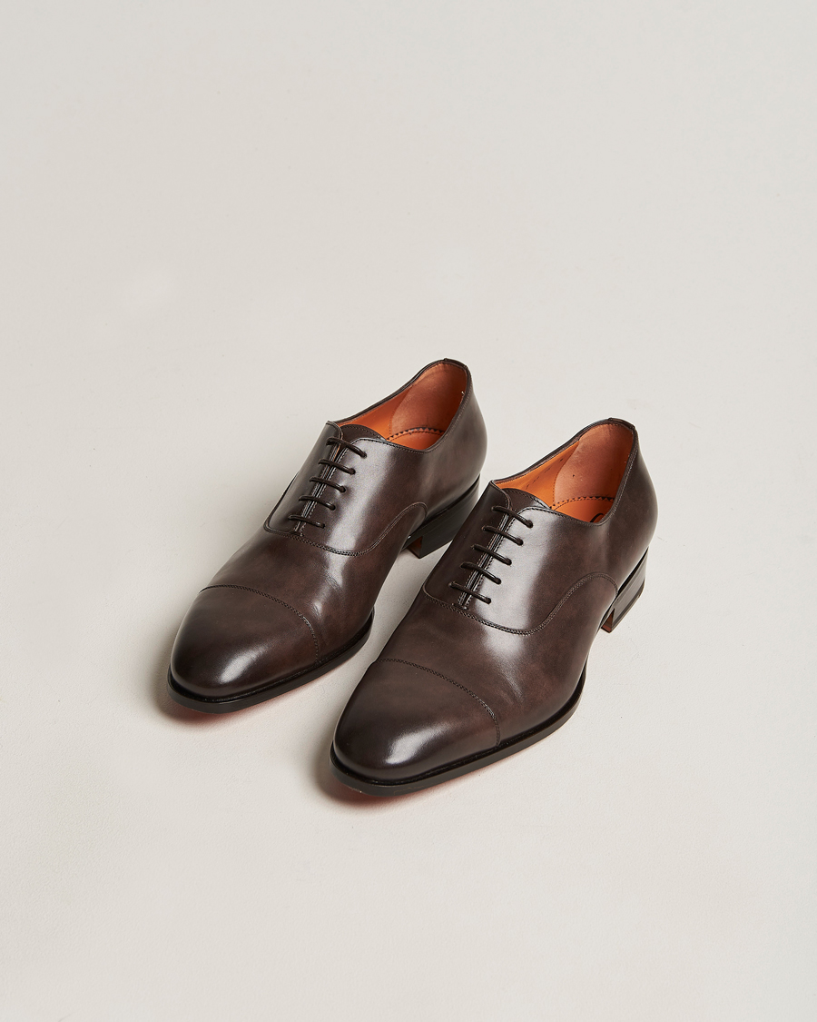 Herren | Santoni | Santoni | Blake Oxford  Dark Brown Calf