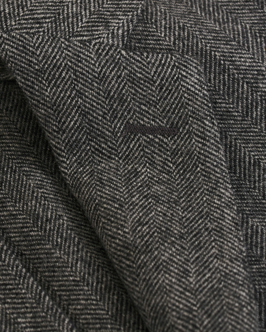 Herren | Sakkos | The Gigi | Degas Herringbone Shetland Blazer Grey