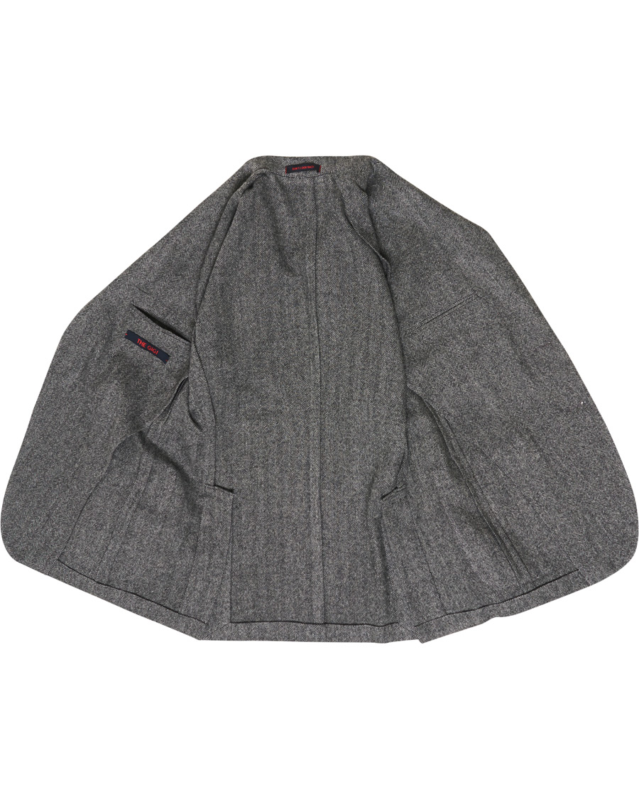 Herren | Sakkos | The Gigi | Degas Herringbone Shetland Blazer Grey