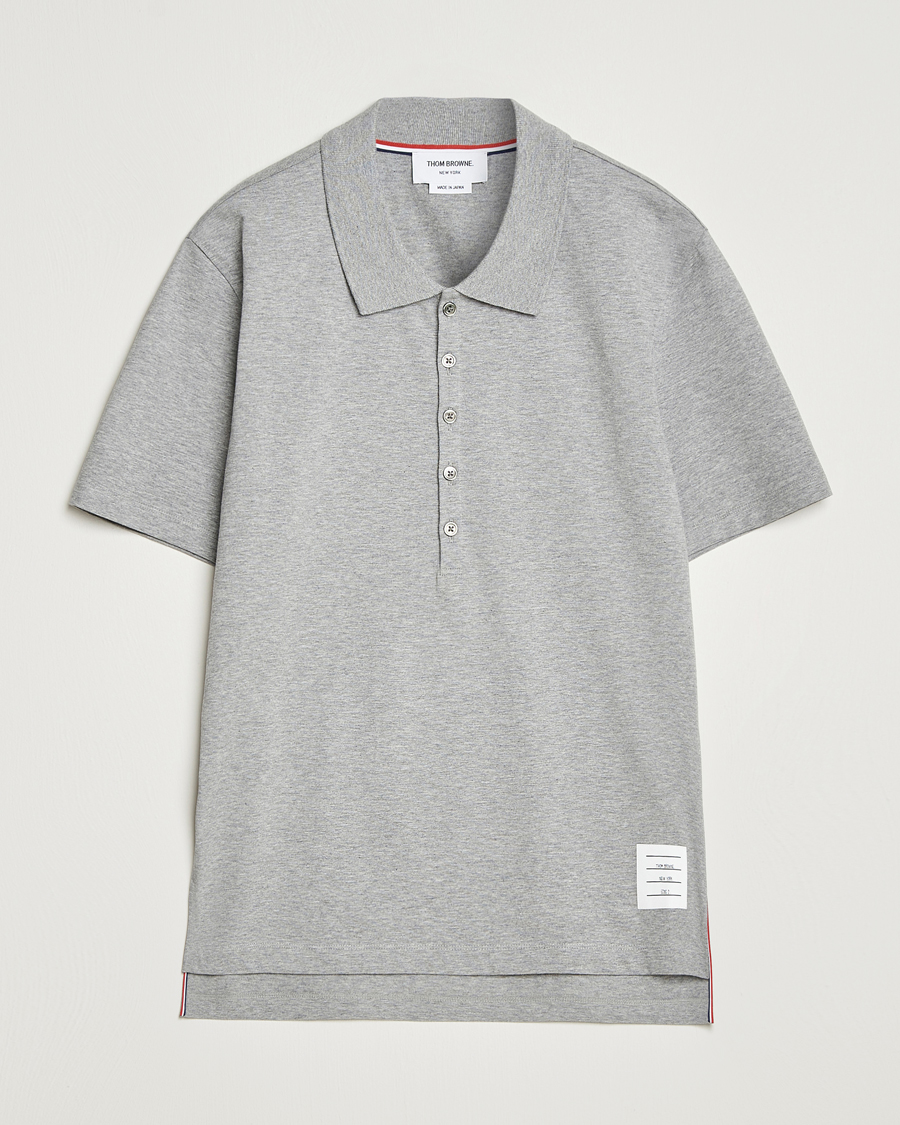 Herren | Poloshirts | Thom Browne | Relaxed Fit Polo Light Grey