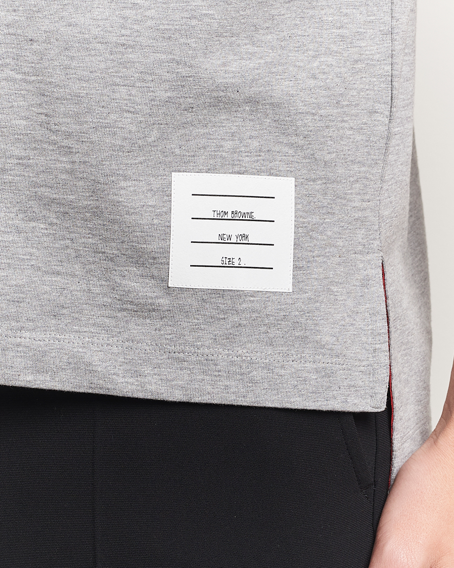 Herren | Poloshirts | Thom Browne | Relaxed Fit Polo Light Grey