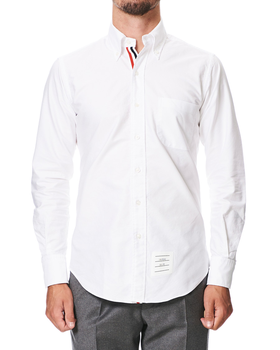 Herren | Hemden | Thom Browne | Contrast Placket Oxford Shirt White