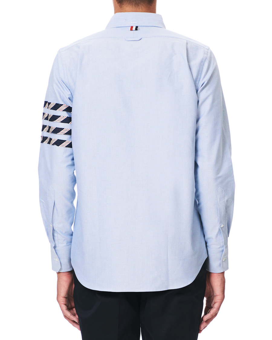 Herren | Hemden | Thom Browne | 4 Bar Silk Tie Oxford Shirt Light Blue