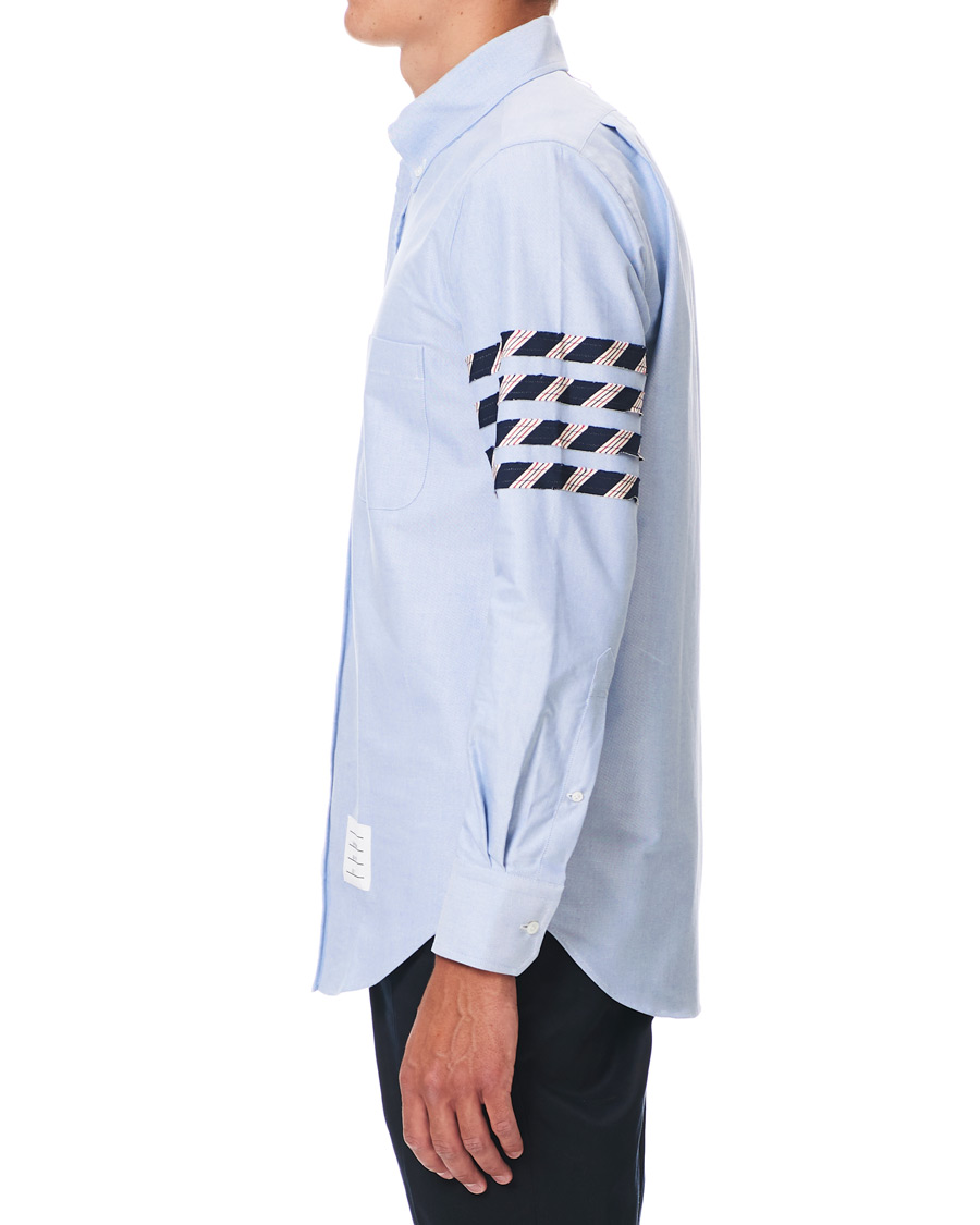 Herren | Hemden | Thom Browne | 4 Bar Silk Tie Oxford Shirt Light Blue