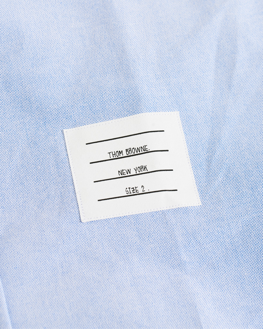 Herren | Hemden | Thom Browne | 4 Bar Silk Tie Oxford Shirt Light Blue