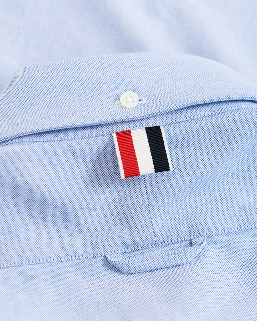 Herren | Hemden | Thom Browne | 4 Bar Silk Tie Oxford Shirt Light Blue