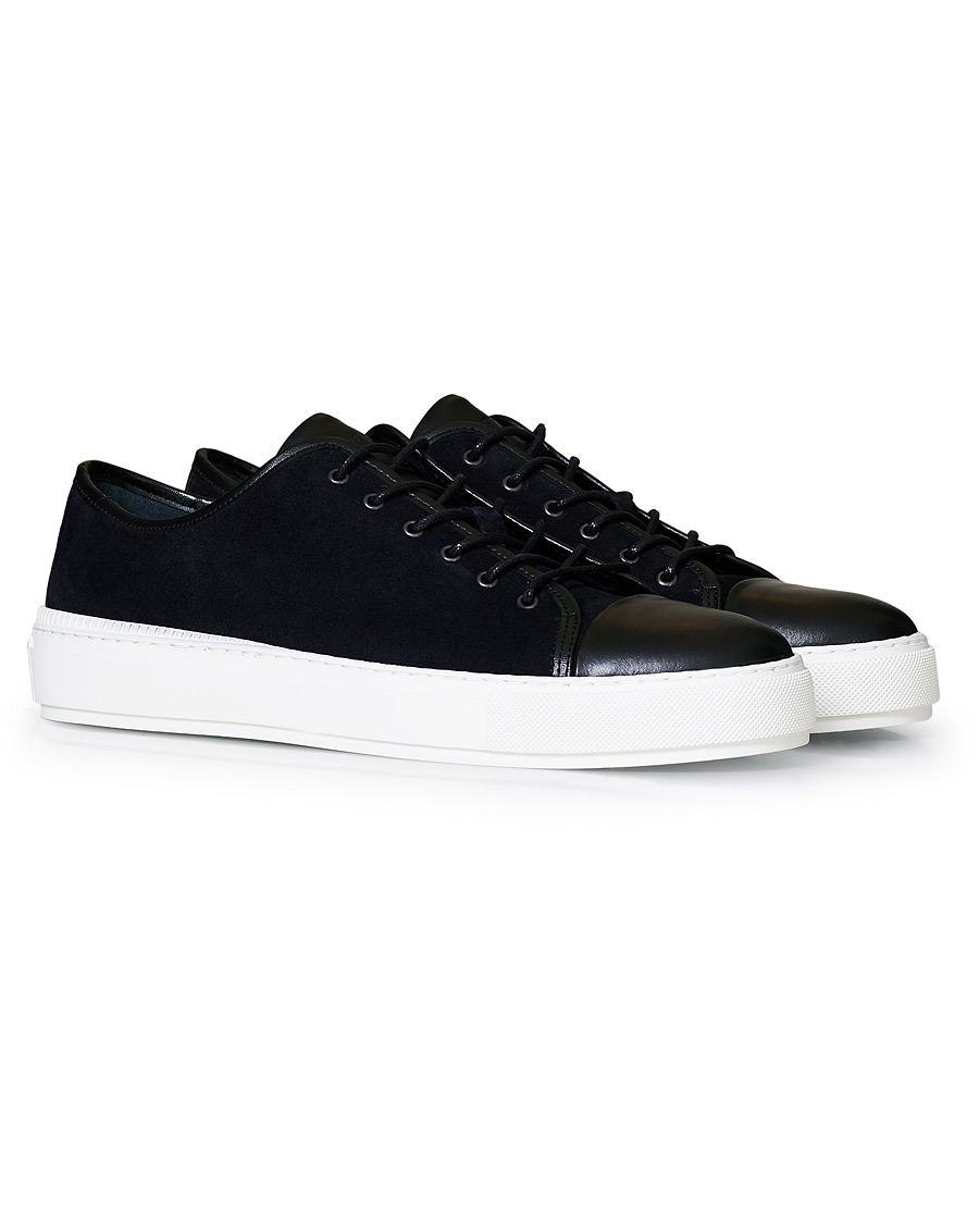 Herren | Tiger of Sweden Sampe Toe Cap Sneaker Navy | Tiger of Sweden | Sampe Toe Cap Sneaker Navy