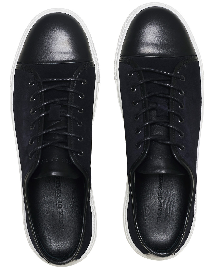 Herren | Tiger of Sweden Sampe Toe Cap Sneaker Navy | Tiger of Sweden | Sampe Toe Cap Sneaker Navy